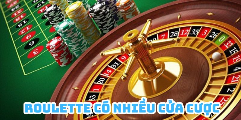 Với cách chơi Roulette kiểu Nga, bet thủ được lựa chọn nhiều cửa cược khác nhau